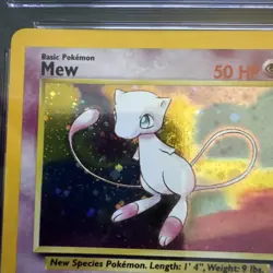 Pokemon Black Star Promo Pokemon League Holo Mew #9 CGC Gem Mint 10 2000 - Image 5