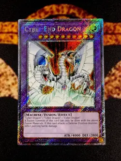 YUGIOH • CYBER END DRAGON • PLATINUM SECRET RARE • RA03-EN156 • 1st EDITION • NM - Image 1