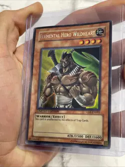 Yugioh Elemental Hero Wildheart GSE-EN001 Limited Edition Ultra Secret Rare HP - Image 1