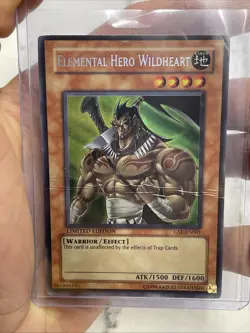 Yugioh Elemental Hero Wildheart GSE-EN001 Limited Edition Ultra Secret Rare HP - Image 2