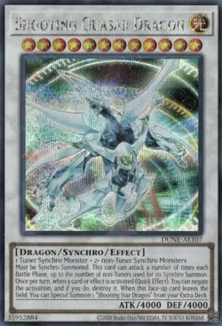 Yugioh Shooting Quasar Dragon DUNE-AE107 Secret Rare Asia English NM - Image 1