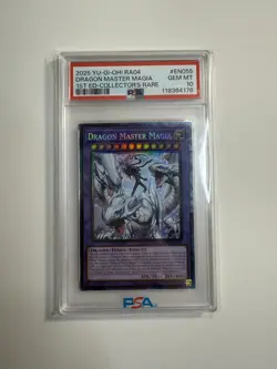 Yugioh - Dragon Master Magia RA04-EN055 - 1st ED - Collector's Rare PSA 10 - Image 1