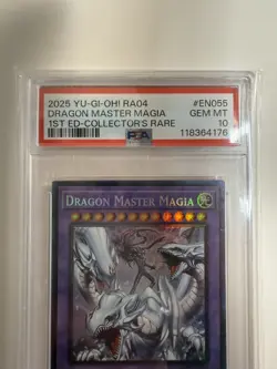 Yugioh - Dragon Master Magia RA04-EN055 - 1st ED - Collector's Rare PSA 10 - Image 3