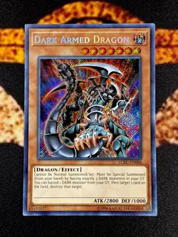 🔥YUGIOH • DARK ARMED DRAGON • SECRET RARE • LCKC-EN068 • UNLIMITED • NM🔥 - Image 1