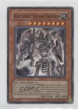 Ancient Gear Golem 1st Ed. YuGiOh Machine Re-Volt Structure Deck 2007 00jz - Image 1