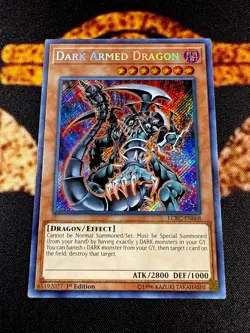 🔥YUGIOH • DARK ARMED DRAGON • SECRET RARE • LCKC-EN068 • 1st EDITION • VLP🔥 - Image 2