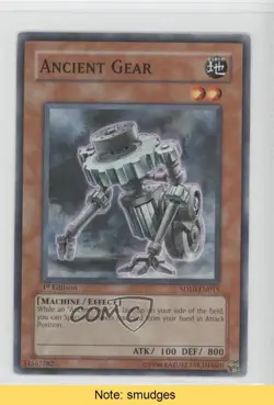 Ancient Gear 1st Ed. YuGiOh Machine Re-Volt Structure Deck #SD10-EN015 READ 0a1 - Image 1