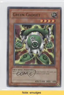 Green Gadget 1st Ed. YuGiOh Machine Re-Volt Structure Deck #SD10-EN006 READ 0a1 - Image 1