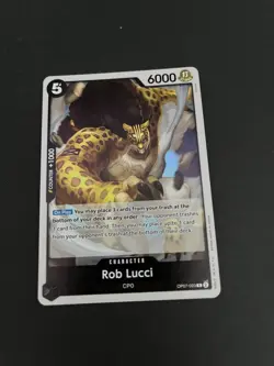 Rob Lucci OP07-093 Rare 500 Years Of The Future One Piece Holo Card TCG - Image 1