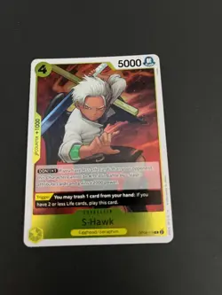 S-Hawk OP08-114 Rare Two Legends One piece Trading Card Holo Character Card TCG - Image 2