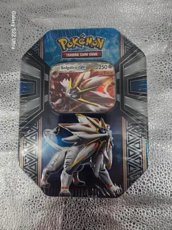 Pokemon TCG Tin- Alola Solgaleo GX Factory Sealed 2017 Sun & Moon Series. New - Image 1