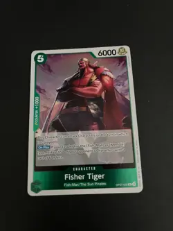 Fisher Tiger Op07 032 One Piece 500 Years Into The Future Trading Card - Image 1