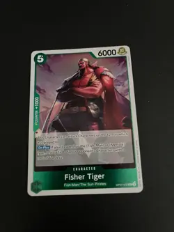 Fisher Tiger Op07 032 One Piece 500 Years Into The Future Trading Card - Image 2