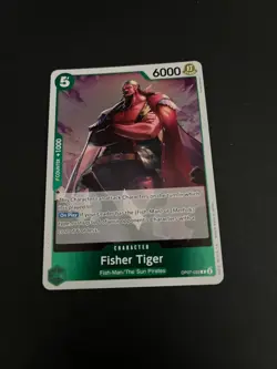 Fisher Tiger Op07 032 One Piece 500 Years Into The Future Trading Card - Image 4