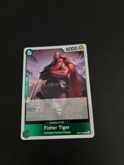 Fisher Tiger Op07 032 One Piece 500 Years Into The Future Trading Card - Image 1