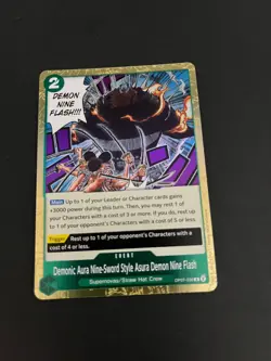 OP07-036 Demonic Aura Nine Sword One Piece 500 Years In The Future Foil Card - Image 2