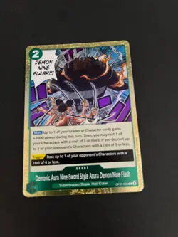 OP07-036 Demonic Aura Nine Sword One Piece 500 Years In The Future Foil Card - Image 3