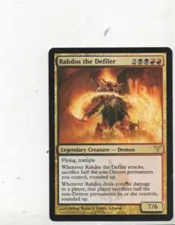 Rakdos The Defiler Dissension MTG Magic Card x1 1x Single LP - Image 1