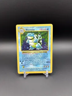 Base Set 1999 Shadow Less Blastoise 2/102 NEAR MINT Pokemon TCG Card WOTC - Image 1