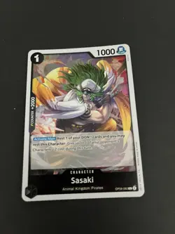 One Piece Sasaki OP08-082 Rare Two Legends Foil Card Trading Card TCG - Image 1