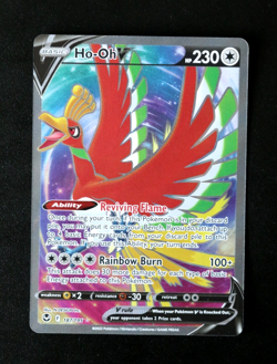 Pokemon Card TCG - Ho-Oh V 187/195 - Silver Tempest - Ultra Rare - NM ⭐ - Image 1