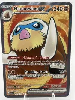 Mamoswine ex 174/159 (JTG) Journey Together NM Full Art Pokemon Card - Image 1