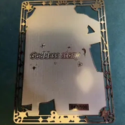 Goddess Story Gold METAL Card - Maiden Party - Serial Number #/100! Yae Miko - Image 5