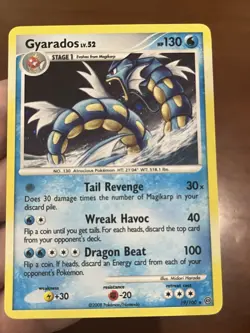 NM Gyarados Lv.52 Stormfront 19/100 Holo Rare Pokemon TCG Card NEAR MINT! - Image 2