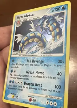 NM Gyarados Lv.52 Stormfront 19/100 Holo Rare Pokemon TCG Card NEAR MINT! - Image 3