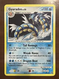 NM Gyarados Lv.52 Stormfront 19/100 Holo Rare Pokemon TCG Card NEAR MINT! - Image 5
