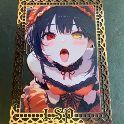 Goddess Story Gold METAL Card - Maiden Party - Serial Number #/100! Kurumi Anime - Image 1
