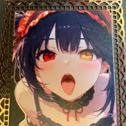 Goddess Story Gold METAL Card - Maiden Party - Serial Number #/100! Kurumi Anime - Image 2