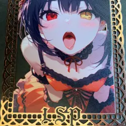 Goddess Story Gold METAL Card - Maiden Party - Serial Number #/100! Kurumi Anime - Image 3