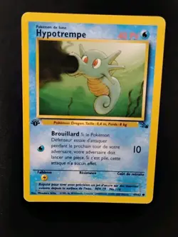 French Horsea 49/62 1st Edition Fossil Pokemon Card TCG Hypotrempe VLP - Image 1