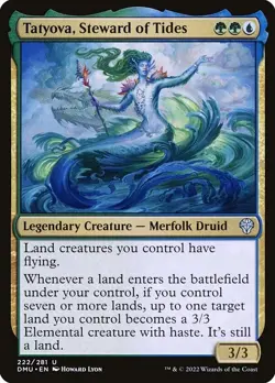 Tatyova, Steward of Tides Foil DMU 222 Uncommon MTG - Image 1