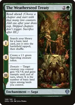 The Weatherseed Treaty Foil DMU 188 Uncommon MTG - Image 1
