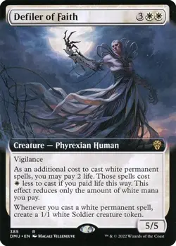 Defiler of Faith Foil Extended Art DMU 385 Rare MTG - Image 1