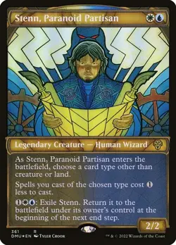 Stenn, Paranoid Partisan Etched Foil Showcase DMU 361 Rare MTG - Image 1