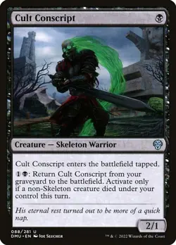 Cult Conscript Foil DMU 88 Uncommon MTG - Image 1