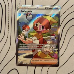 Harlequin 163/086 White Flare English Ultra Rare Pokemon Card Full Art - Image 1