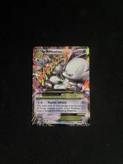 M Mewtwo EX 64/162 XY - BREAKthrough (BKT) Pokemon Card Ultra Rare MEGA LP - Image 1