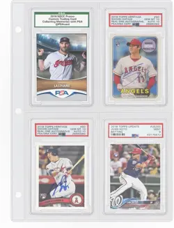 Graded Card Slab Binder Pages for Storage & Display, Compatible with 40 Clear 744678529578 - Image 1