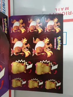 Official Pokemon TCG Stickers (2 Sheets Total) Charizard/Pikachu New Unused Cb54 - Image 4