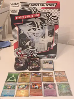 Pokemon TCG White Flare Collection Binder & mini tins. Poke Ball, Master Ball - Image 1