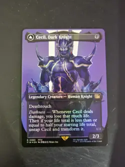 MTG Final Fantasy Cecil, Dark Knight / Redeemed Paladin Borderless Foil 0380 (R) - Image 1