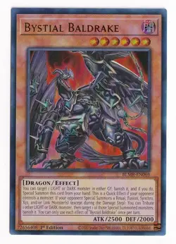 Yugioh Bystial Baldrake BLMR-EN069 Ultra Rare 1st Ed NM - Image 1