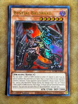 Yugioh Bystial Baldrake BLMR-EN069 Ultra Rare 1st Ed NM - Image 1