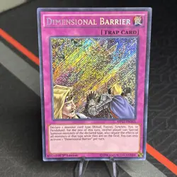 Yugioh! Dimensional Barrier - MP17-EN163 - Secret Rare - 1st Edition - Image 1