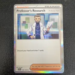 Pokemon TCG Professor's Research Scarlet & Violet 190/198 Holo Rare Card - Image 1