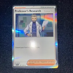 Pokemon TCG Professor's Research Scarlet & Violet 190/198 Holo Rare Card - Image 2